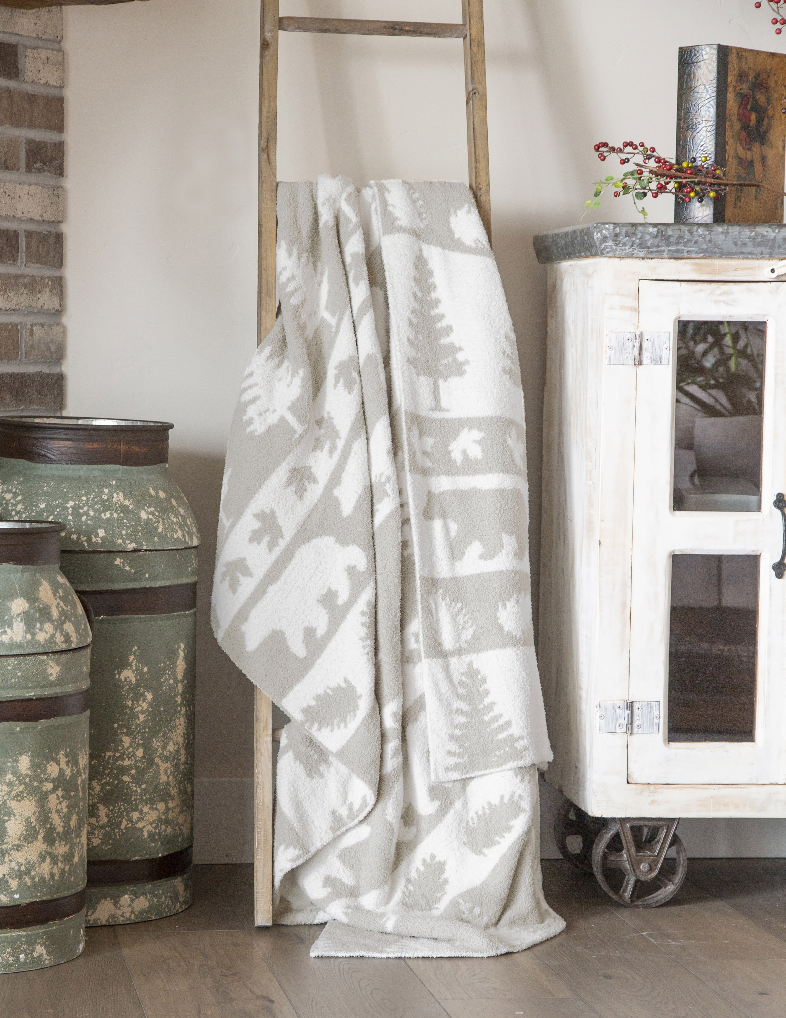 Carstens, Inc. Forest Parade Stretchy Reversible Throw Blanket Cabela's